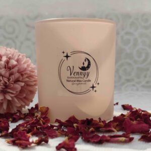Pink Color Jar Candle
