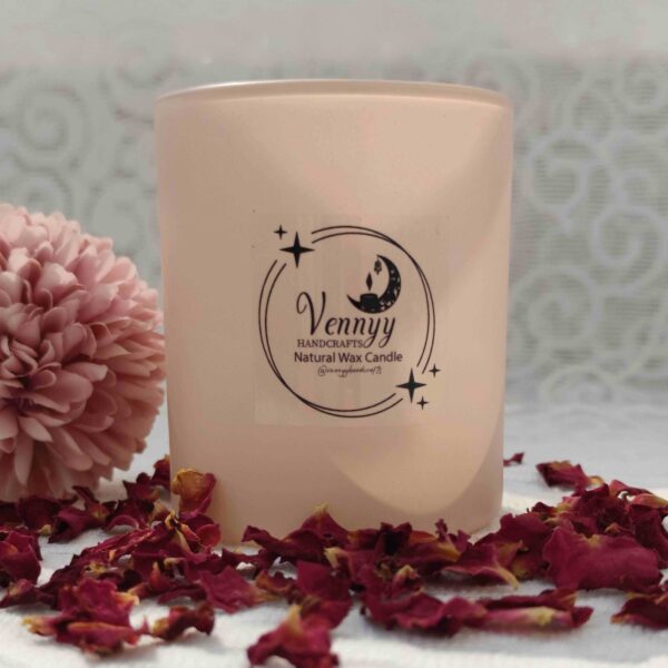 Pink Color Jar Candle