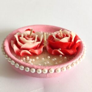 Rose Diya Candle