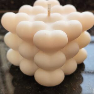 Heart Bubble Candle