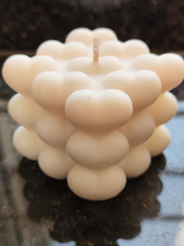 Heart Bubble Candle