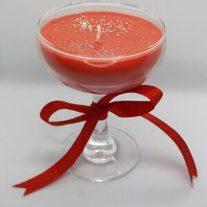 Red Wine Glass Candle - Large
