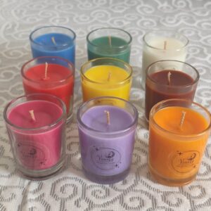 Short Glass Candle