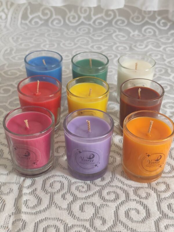 Short Glass Candle